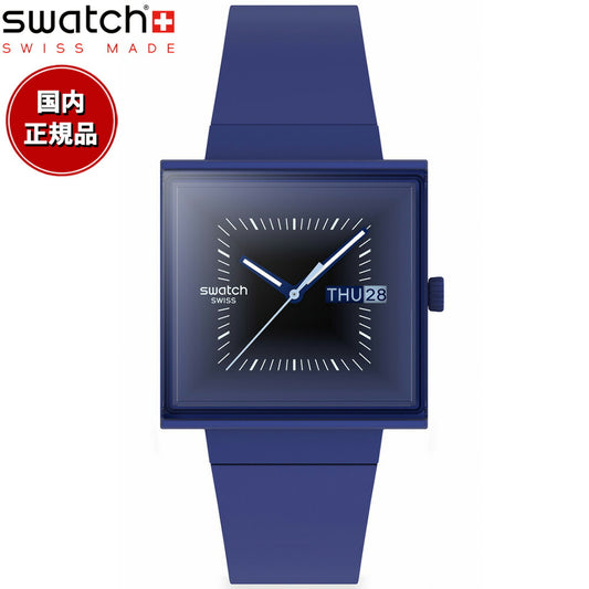 swatch スウォッチ 腕時計 メンズ オリジナルズ ORIGINALS SQUARELY BLACKLIGHT SO34N700【2025 新作】