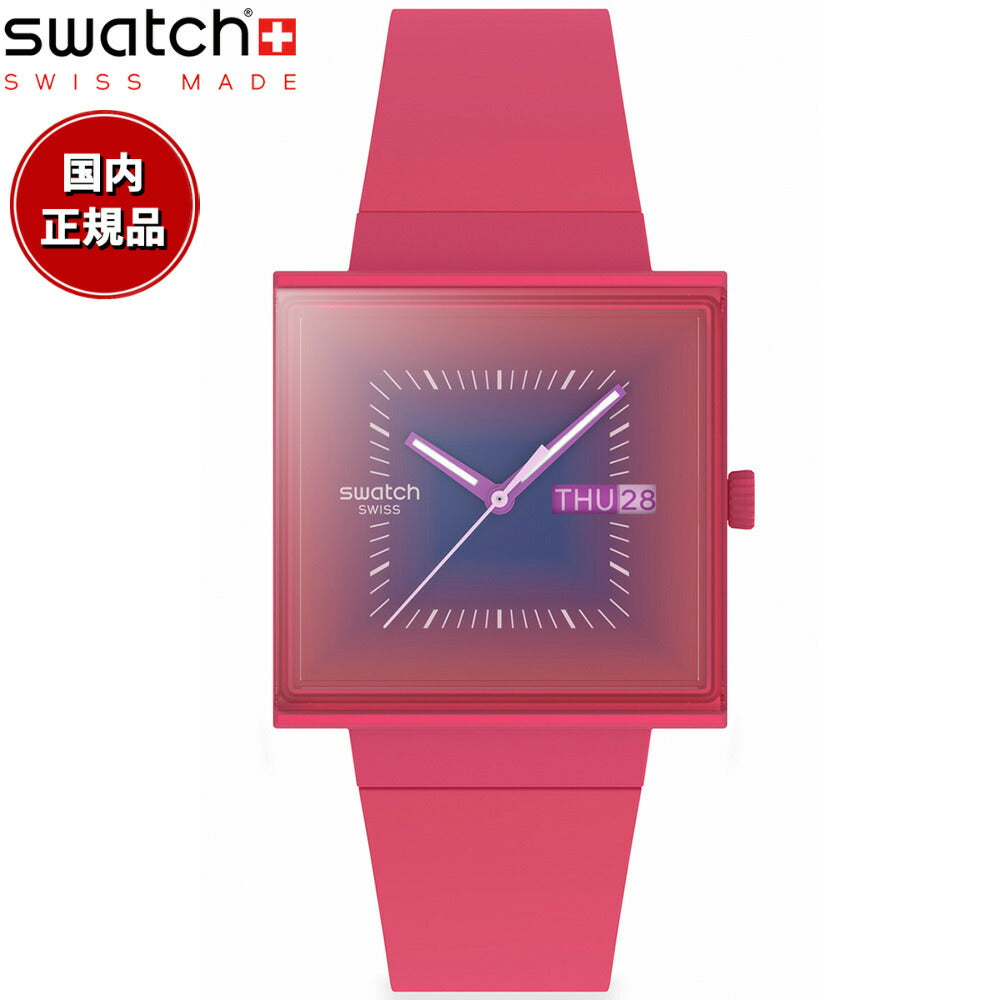 swatch スウォッチ 腕時計 メンズ オリジナルズ ORIGINALS SQUARELY BERRY SO34R700【2025 新作】