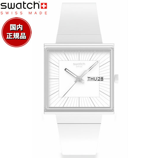 swatch スウォッチ 腕時計 メンズ レディース オリジナルズ ORIGINALS WHAT IF…ALLWHITE? SO34W700【2024 新作】