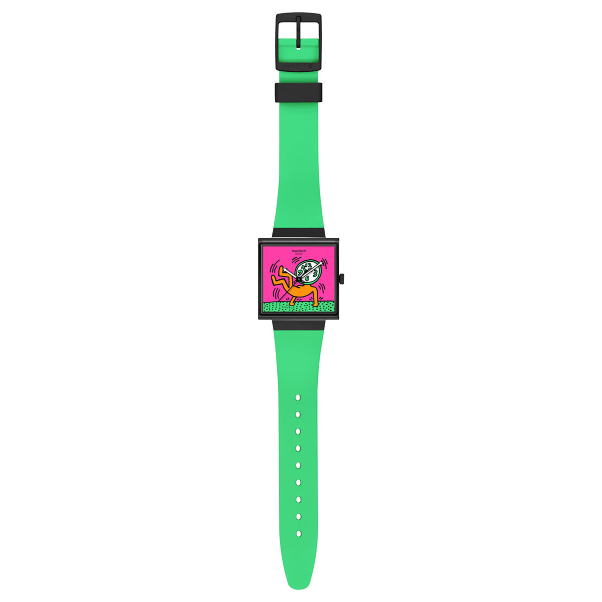 swatch スウォッチ SQUARE BIOCERAMIC 腕時計 メンズ レディース SO34Z102 BREAKS OFF【2024 新作】
