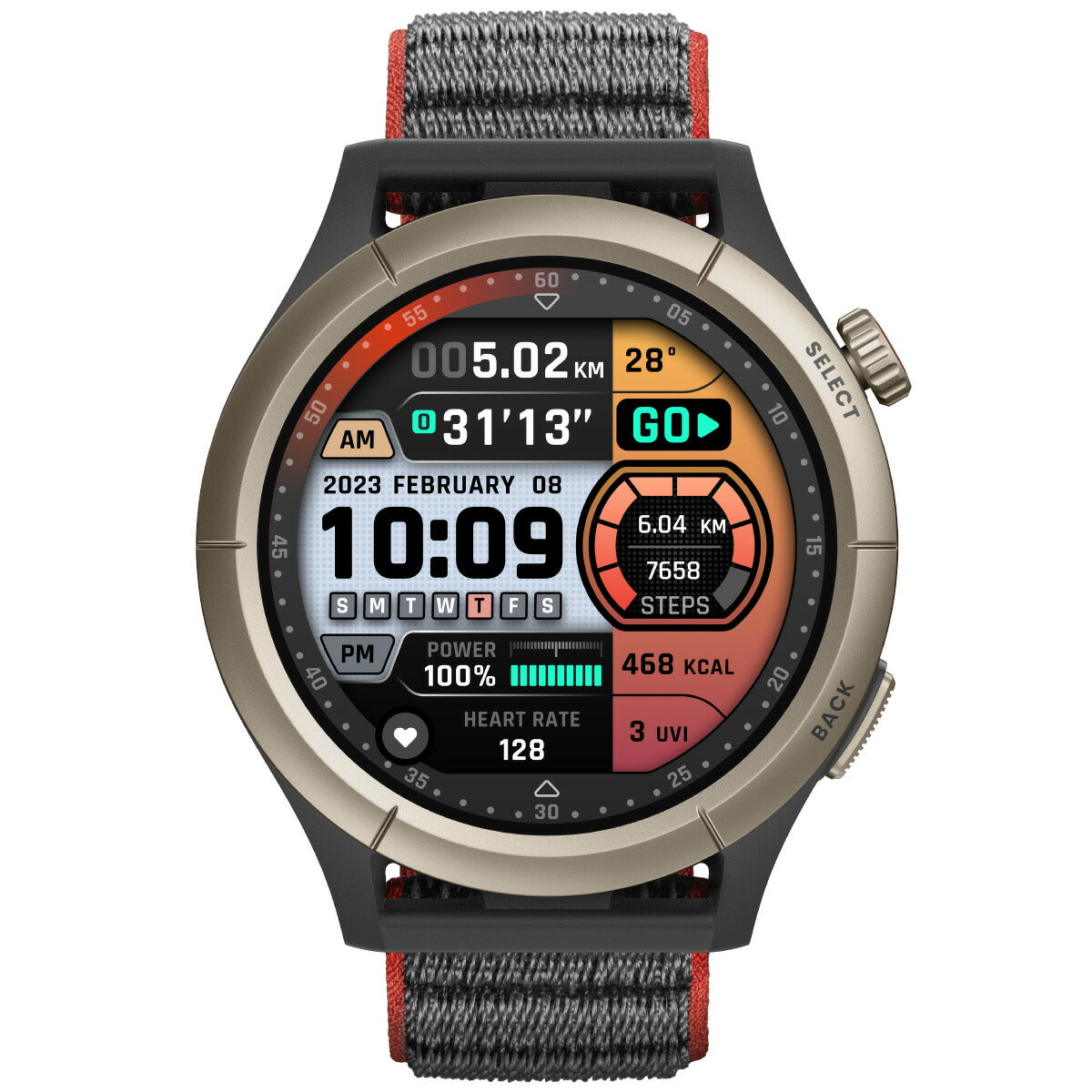 【期間限定価格！】アマズフィット AMAZFIT スマートウォッチ Cheetah Pro チーター プロ 47mm ラントラックブラック 腕時計 メンズ レディース ランニング ウェアラブル SP170062C196【2024 新作】