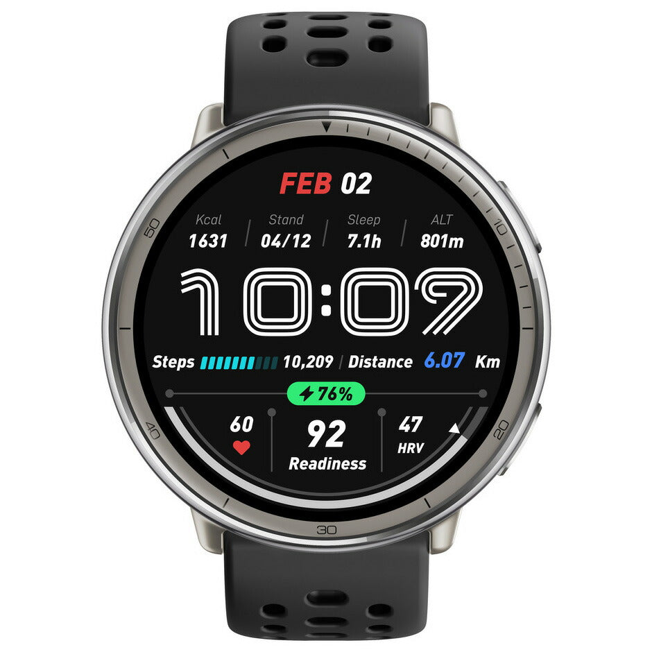 アマズフィット AMAZFIT スマートウォッチ Active 2 ブラックシリコン スタンダードバージョン 腕時計 メンズ レディース GPS 健康 ウェアラブル SP170073-C226【2025 新作】