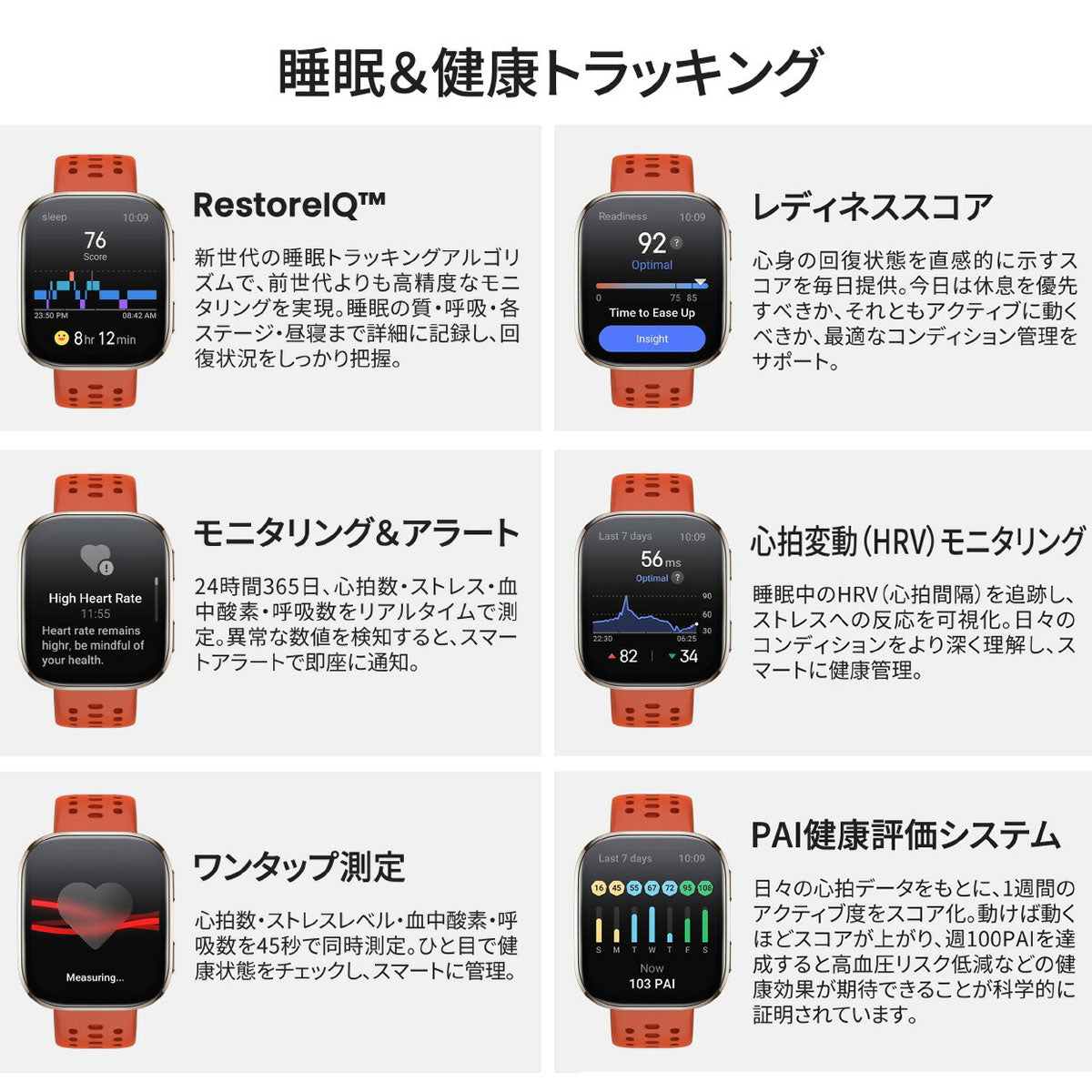 アマズフィット AMAZFIT スマートウォッチ Bip6 ビップ6 ストーン 腕時計 メンズ レディース ウェアラブル 睡眠 フィットネス SP170074-C230