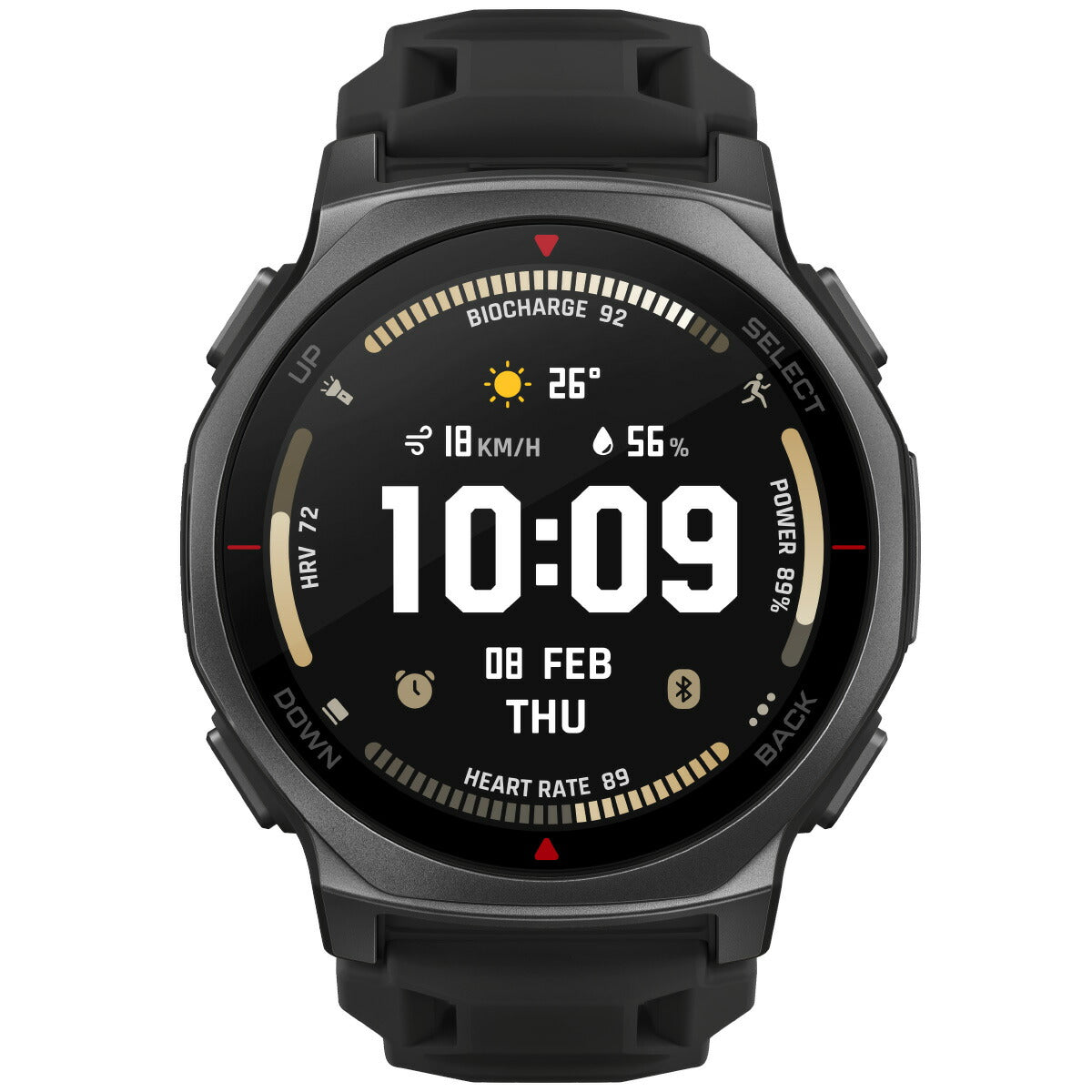 アマズフィット AMAZFIT スマートウォッチ T-Rex 3 Pro 44mm タクティカルブラック 腕時計 GPS アウトドア 登山 ウェアラブル SP170079-C239【2025 新作】