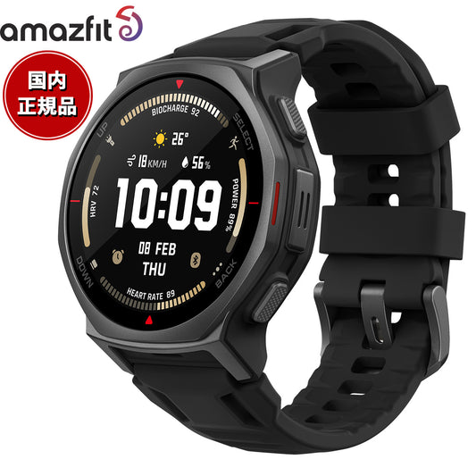 アマズフィット AMAZFIT スマートウォッチ T-Rex 3 Pro 44mm タクティカルブラック 腕時計 GPS アウトドア 登山 ウェアラブル SP170079-C239