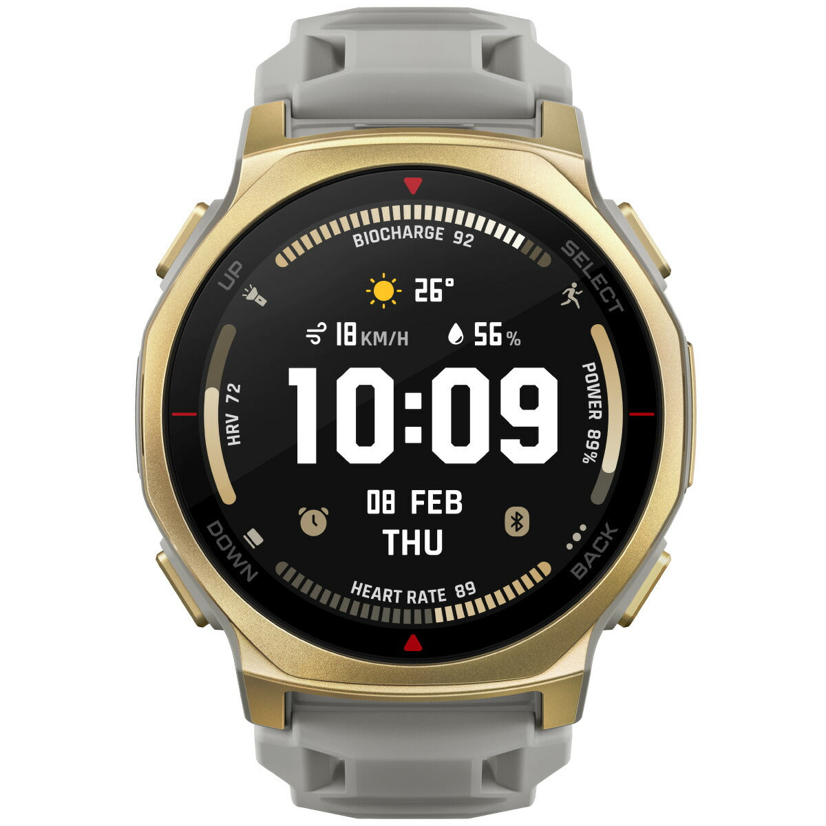 アマズフィット AMAZFIT スマートウォッチ T-Rex 3 Pro 44mm アークティックゴールド 腕時計 GPS アウトドア 登山 ウェアラブル SP170079-C243【2025 新作】