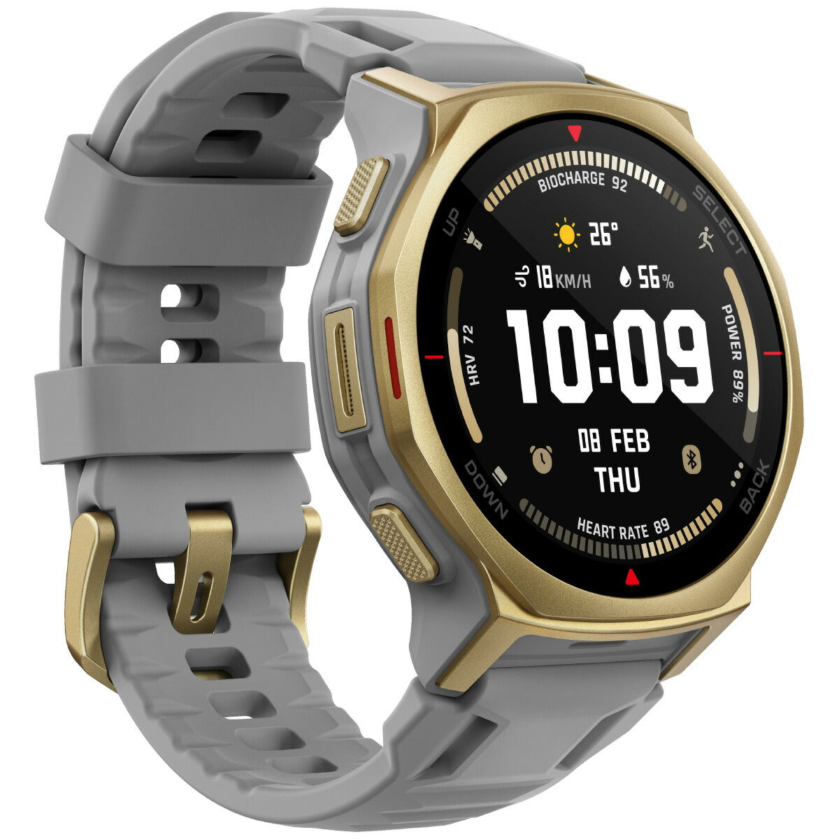 アマズフィット AMAZFIT スマートウォッチ T-Rex 3 Pro 44mm アークティックゴールド 腕時計 GPS アウトドア 登山 ウェアラブル SP170079-C243【2025 新作】