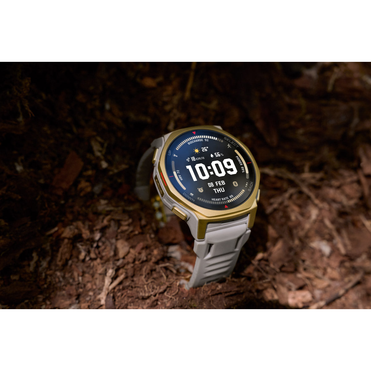 アマズフィット AMAZFIT スマートウォッチ T-Rex 3 Pro 44mm アークティックゴールド 腕時計 GPS アウトドア 登山 ウェアラブル SP170079-C243【2025 新作】