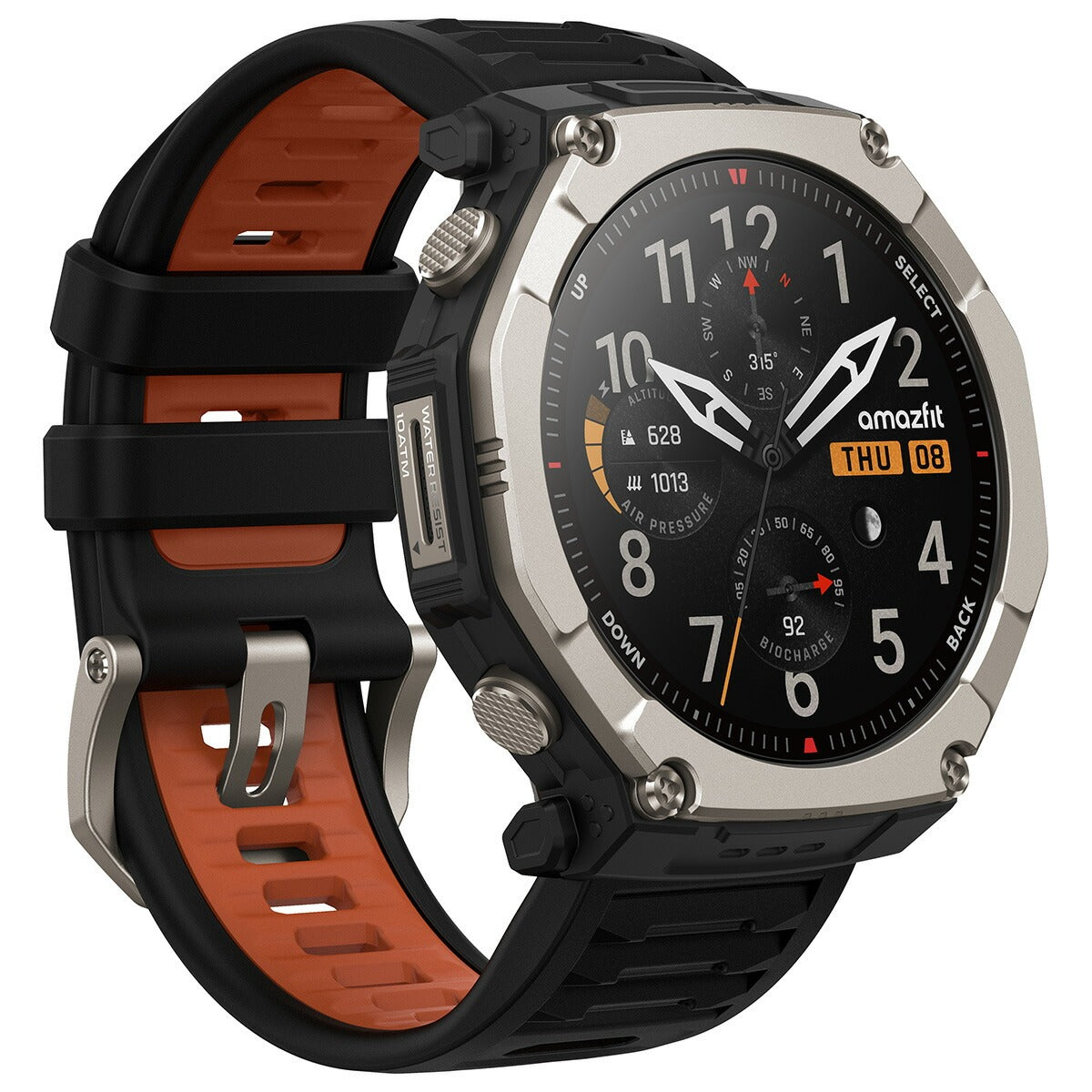 アマズフィット AMAZFIT スマートウォッチ T-Rex Ultra 2 ブラックマグマ 腕時計 メンズ レディース GPS アウトドア 登山 SP170081-C01【2026 新作】