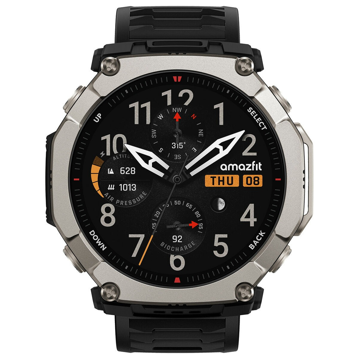 アマズフィット AMAZFIT スマートウォッチ T-Rex Ultra 2 ブラックマグマ 腕時計 メンズ レディース GPS アウトドア 登山 SP170081-C01【2026 新作】