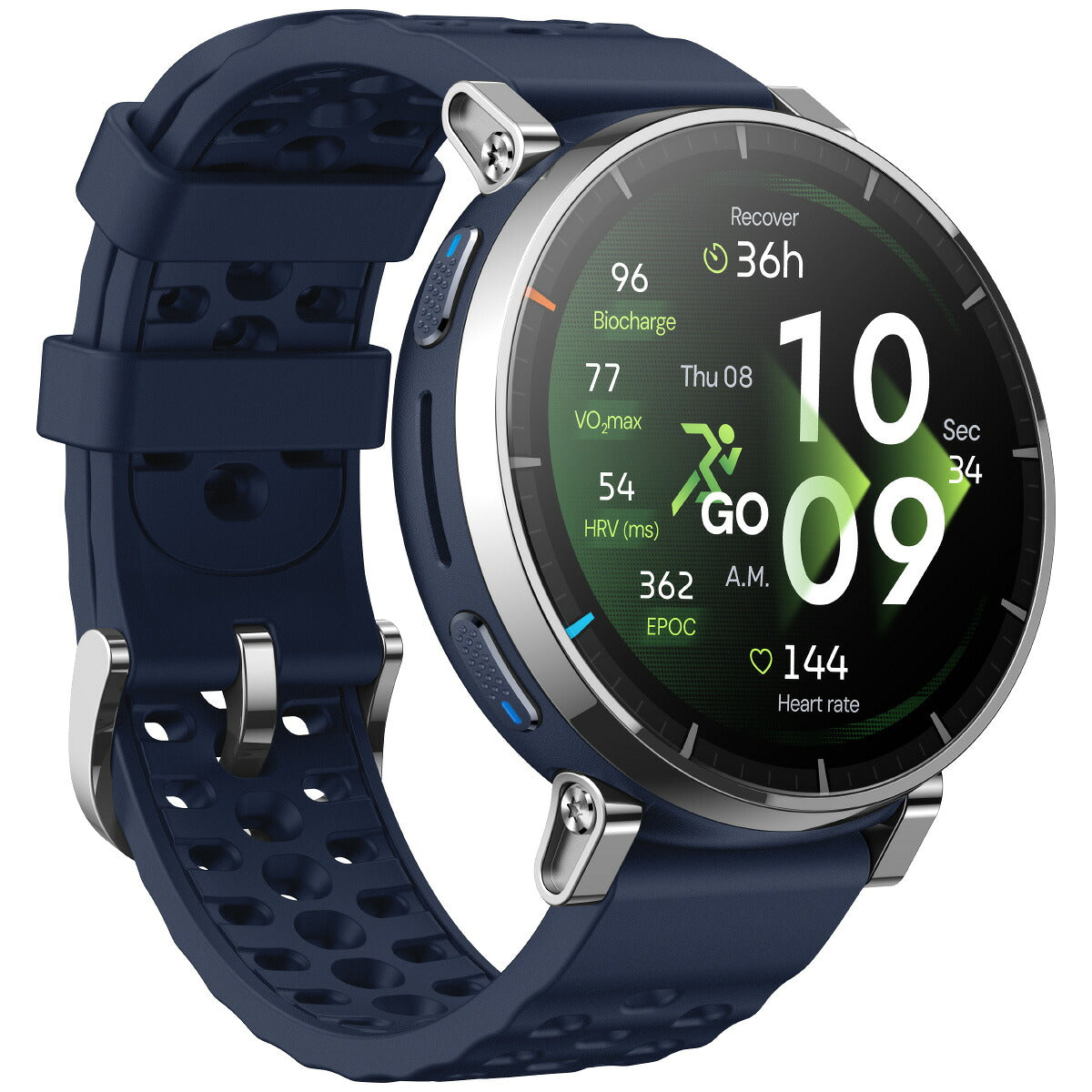 アマズフィット AMAZFIT スマートウォッチ Active 3 Premium アトラスブルー 腕時計 GPS ランニング マラソン ウェアラブル SP170082-C116【2026 新作】