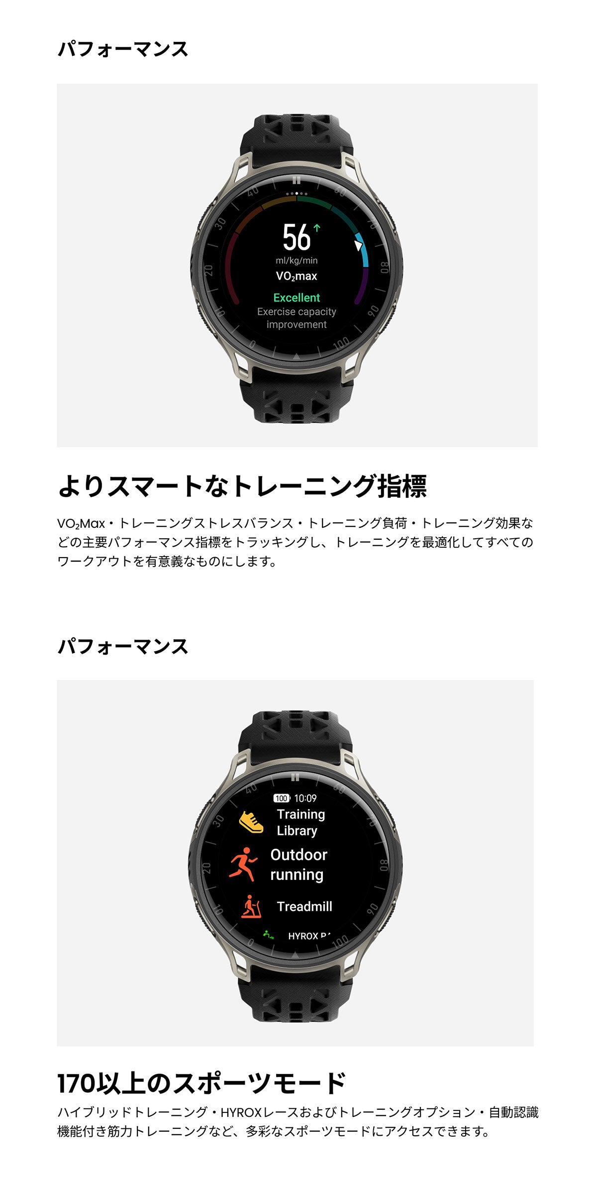 アマズフィット AMAZFIT スマートウォッチ Cheetah 2 Pro チタン 腕時計 GPS ランニング トレーニング ウェアラブル SP170083-C245【2026 新作】【60回分割手数料無料！】