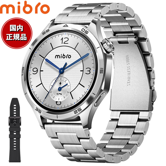 ミブロ Mibro スマートウォッチ mibro GT SP380017-C24 シルバー 腕時計 メンズ レディース 替えバンド付属【2026 新作】