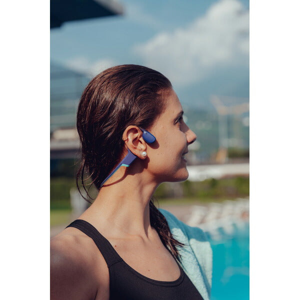 スント SUUNTO Aqua Light Reef Blue アクア ライト リーフブルー 骨伝導イヤホン オープンイヤー ヘッドホン ワイヤレスイヤホン 水泳 SS051125000