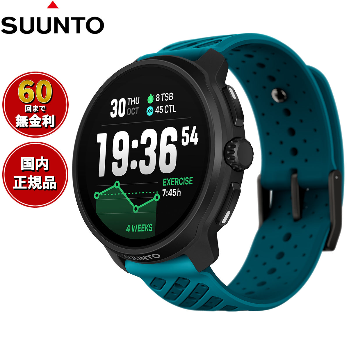 スント SUUNTO RACE 2 レース2 Wave Blue ウェーブブルー ステンレススチール スマートウォッチ スポーツウォッチ 腕時計 メンズ レディース SS051242000【2025 新作】