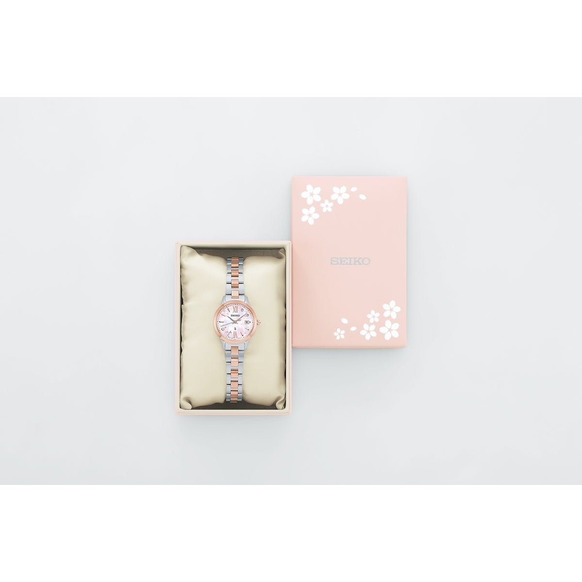 セイコー ルキア SEIKO LUKIA 電波 ソーラー 電波時計 限定 腕時計 レディース SSVW244 Essential Collection 2026 SAKURA Blooming 逆さ桜【2026 新作】