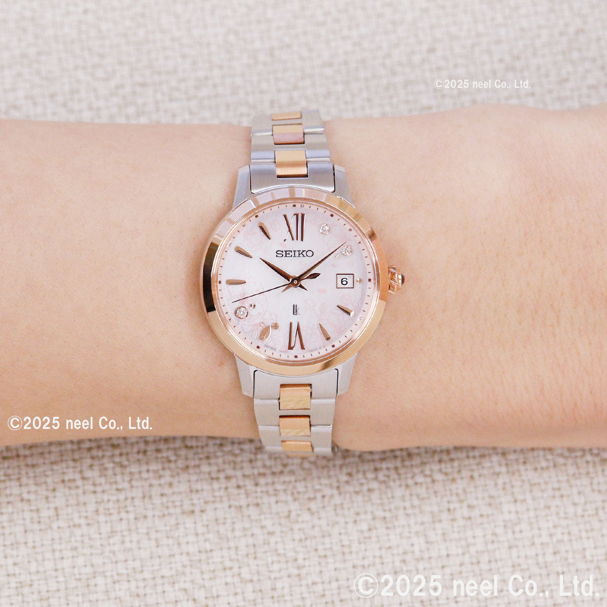 セイコー ルキア SEIKO LUKIA 電波 ソーラー 電波時計 限定 腕時計 レディース SSVW244 Essential Collection 2026 SAKURA Blooming 逆さ桜【2026 新作】