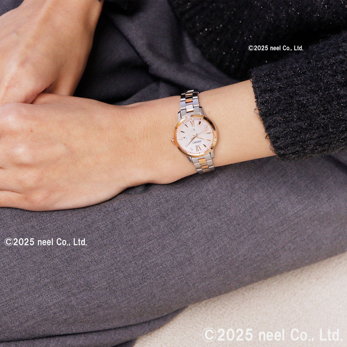 セイコー ルキア SEIKO LUKIA 電波 ソーラー 電波時計 限定 腕時計 レディース SSVW244 Essential Collection 2026 SAKURA Blooming 逆さ桜【2026 新作】