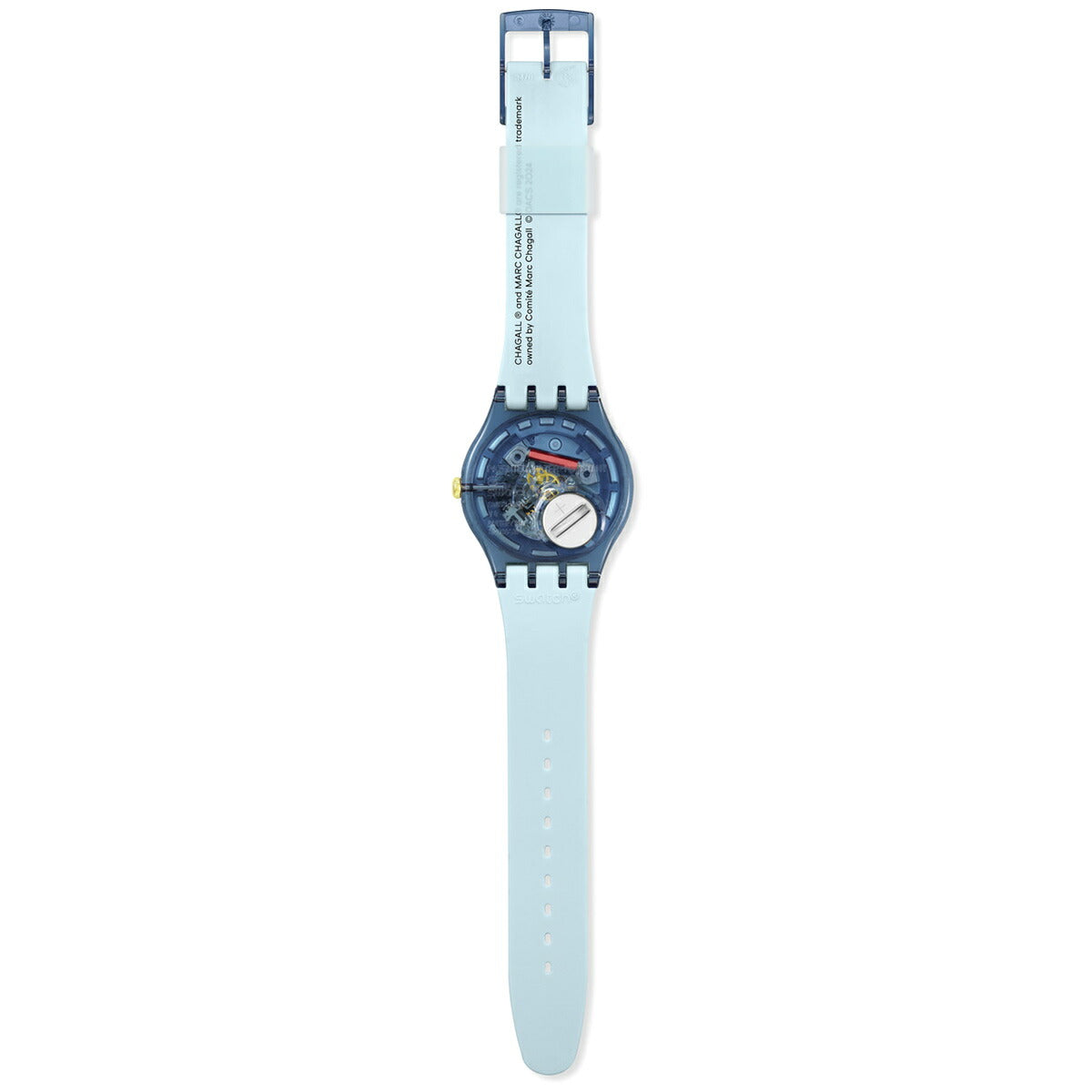 swatch スウォッチ 腕時計 メンズ レディース オリジナルズ ニュージェント NEW GENT CHAGALL'S BLUE CIRCUS SUOZ365【2024 新作】