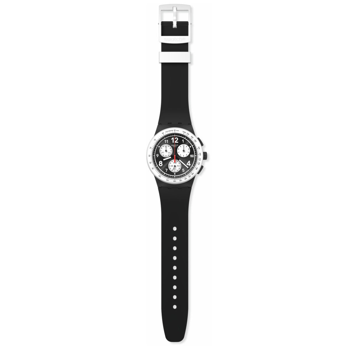 swatch スウォッチ 腕時計 メンズ レディース オリジナルズ ORIGINALS NOTHING BASIC ABOUT BLACK クロノグラフ SUSB420