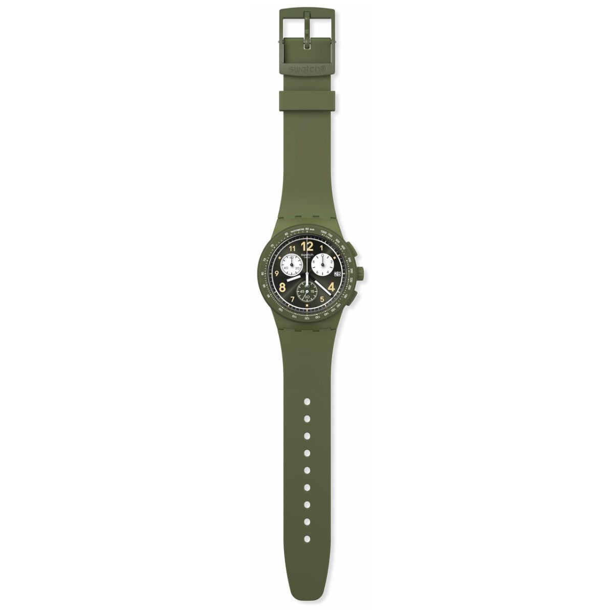 swatch スウォッチ 腕時計 メンズ レディース オリジナルズ ORIGINALS NOTHING BASIC ABOUT GREEN クロノグラフ SUSG406