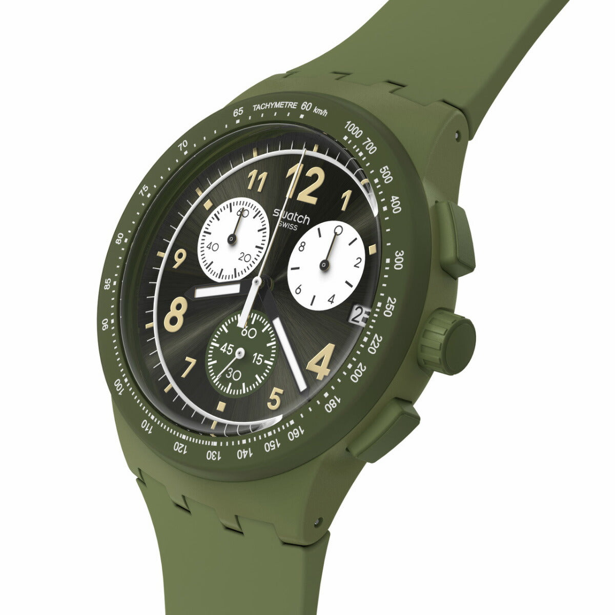 swatch スウォッチ 腕時計 メンズ レディース オリジナルズ ORIGINALS NOTHING BASIC ABOUT GREEN クロノグラフ SUSG406