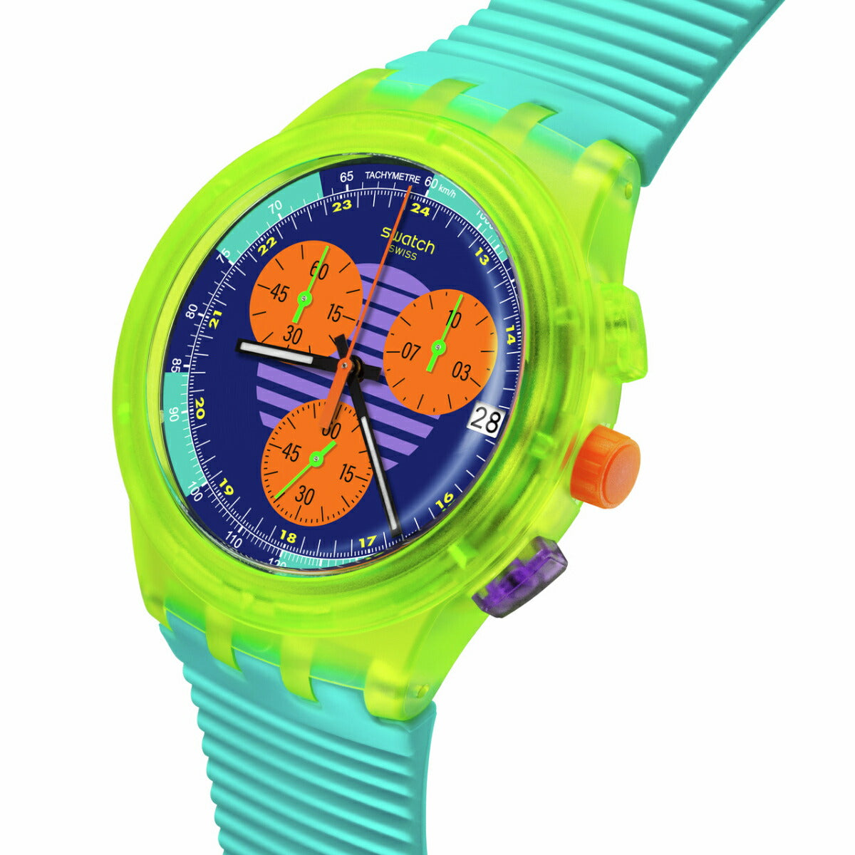 swatch スウォッチ オリジナルズ ORIGINALS SWATCH NEON WAVE 腕時計 メンズ レディース SUSJ404【2024 新作】