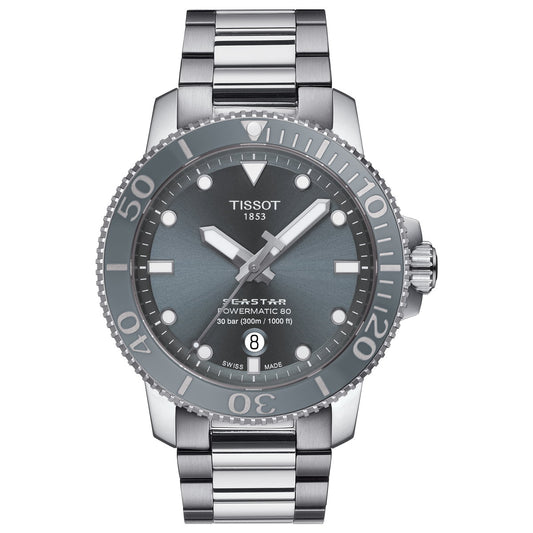 ティソ 腕時計 メンズ TISSOT シースター 1000 オートマティック SEASTAR 1000 POWERMATIC 80 自動巻き T120.407.11.081.01 ステンレススチール グレー【60回分割手数料無料！】
