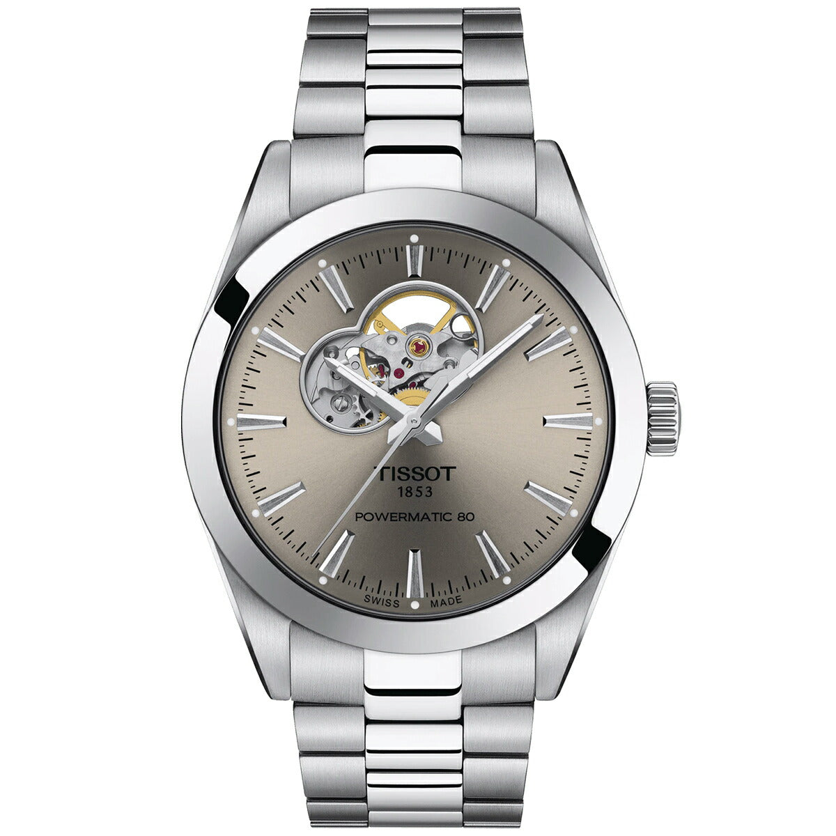 ティソ TISSOT ジェントルマン パワーマティック80 オープンハート T127.407.11.081.00 腕時計 メンズ GENTLEMAN POWERMATIC 80 OPEN HEART 自動巻き【60回分割手数料無料！】
