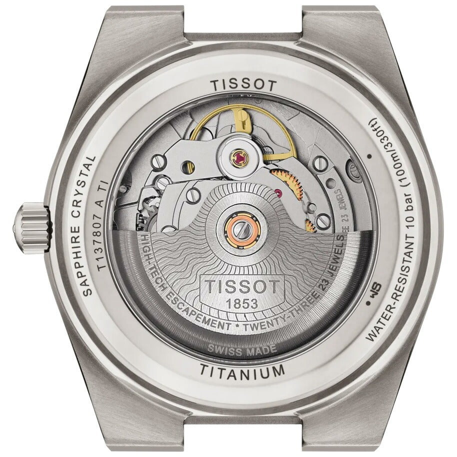 ティソ TISSOT ピーアールエックス PRX チタニウム 38mm T137.807.44.041.00 腕時計 メンズ レディース 自動巻き