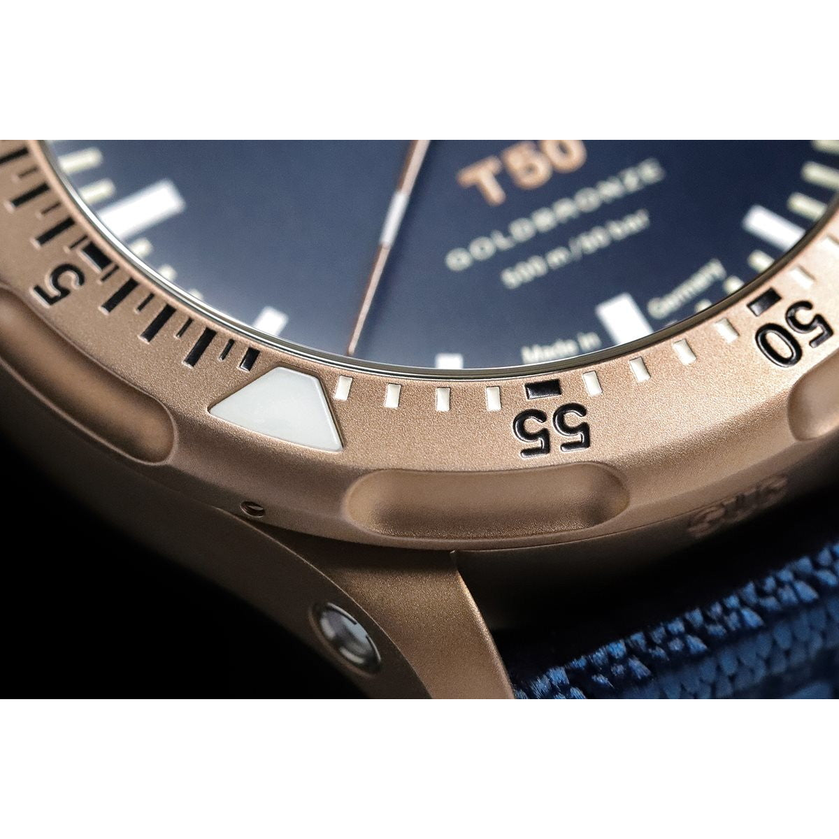Sinn ジン T50 GOLDBRONZE B 自動巻き 腕時計 メンズ Diving Watches テキスタイルストラップ ドイツ製 世界限定300本【60回分割手数料無料！】