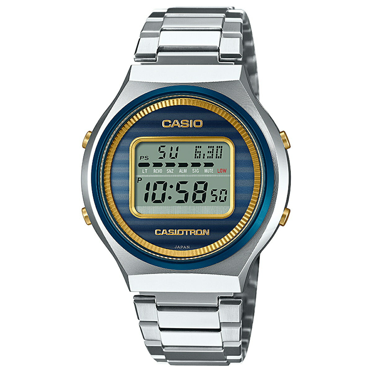 カシオ CASIO 腕時計50周年記念 カシオトロン CASIOTRON 復刻 限定モデル 電波 ソーラー デジタル 腕時計 TRN-50SS-2AJR 空と海 CASIO WATCH 50TH ANNIVERSARY【2024 新作】