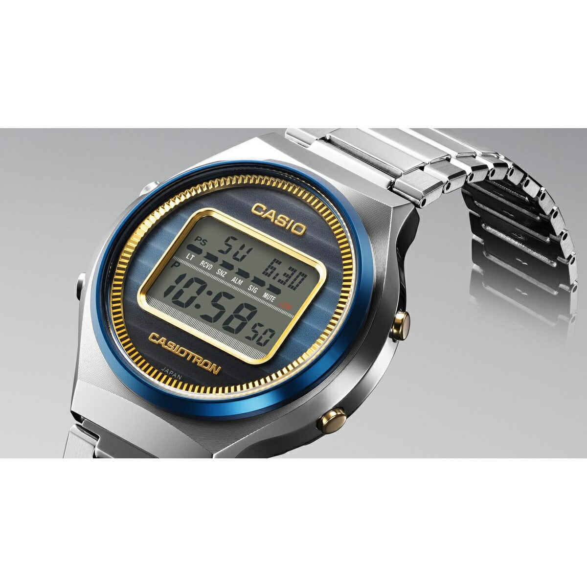 カシオ CASIO 腕時計50周年記念 カシオトロン CASIOTRON 復刻 限定モデル 電波 ソーラー デジタル 腕時計 TRN-50SS-2AJR 空と海 CASIO WATCH 50TH ANNIVERSARY【2024 新作】