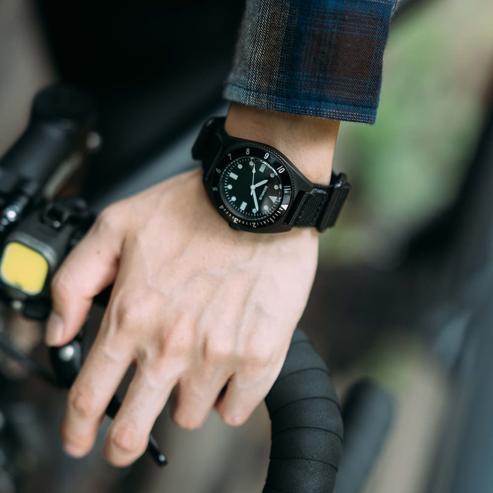 ベンラス BENRUS 腕時計 メンズ コンバットシリーズ TYPE-I BK COMBAT BK ミリタリーウォッチ ブラック/ブラック