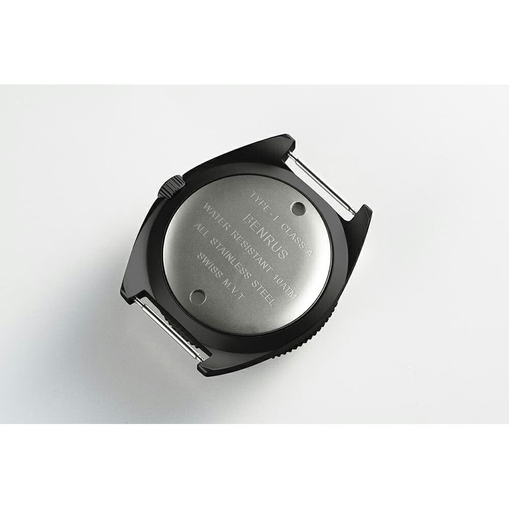 ベンラス BENRUS 腕時計 メンズ TYPE-I BLACK ブラック ミリタリーウォッチ 復刻モデル
