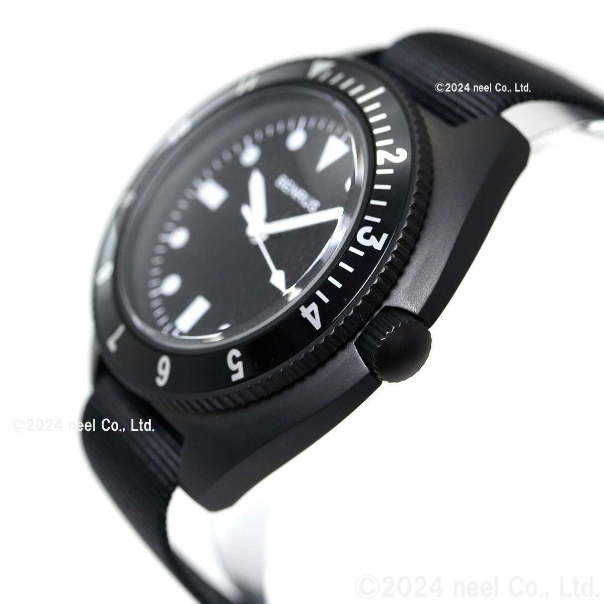 ベンラス BENRUS 腕時計 メンズ TYPE-I BLACK ブラック ミリタリーウォッチ 復刻モデル