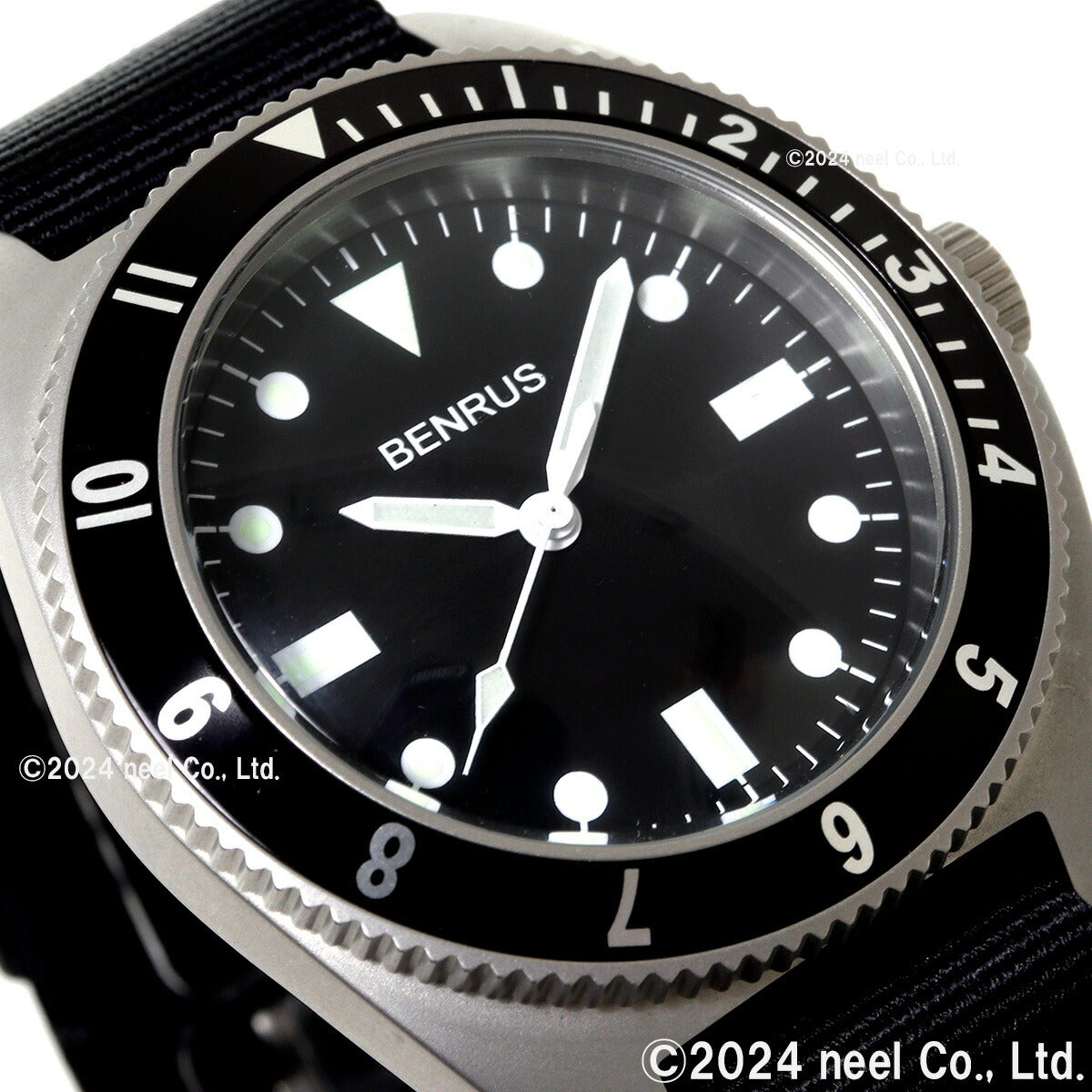 ベンラス BENRUS 腕時計 メンズ TYPE-I SILVER シルバー ミリタリーウォッチ 復刻モデル