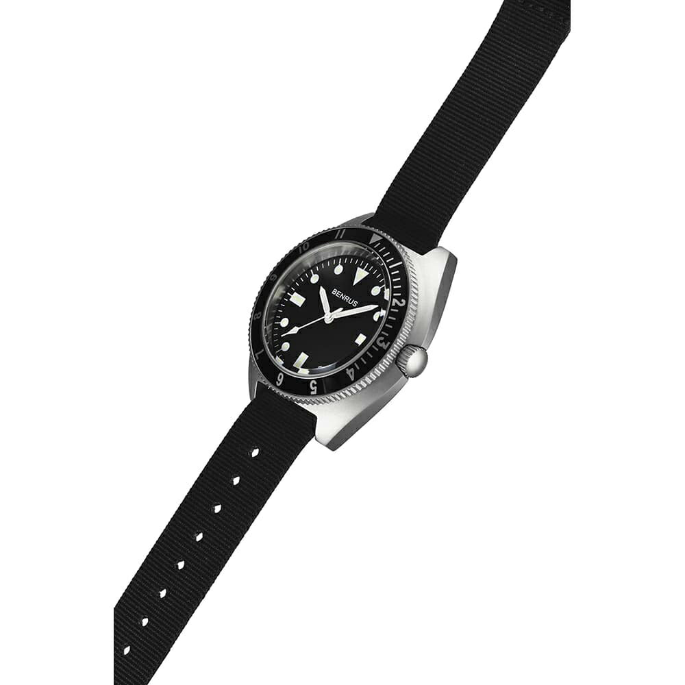 ベンラス BENRUS 腕時計 メンズ TYPE-I SILVER シルバー ミリタリーウォッチ 復刻モデル