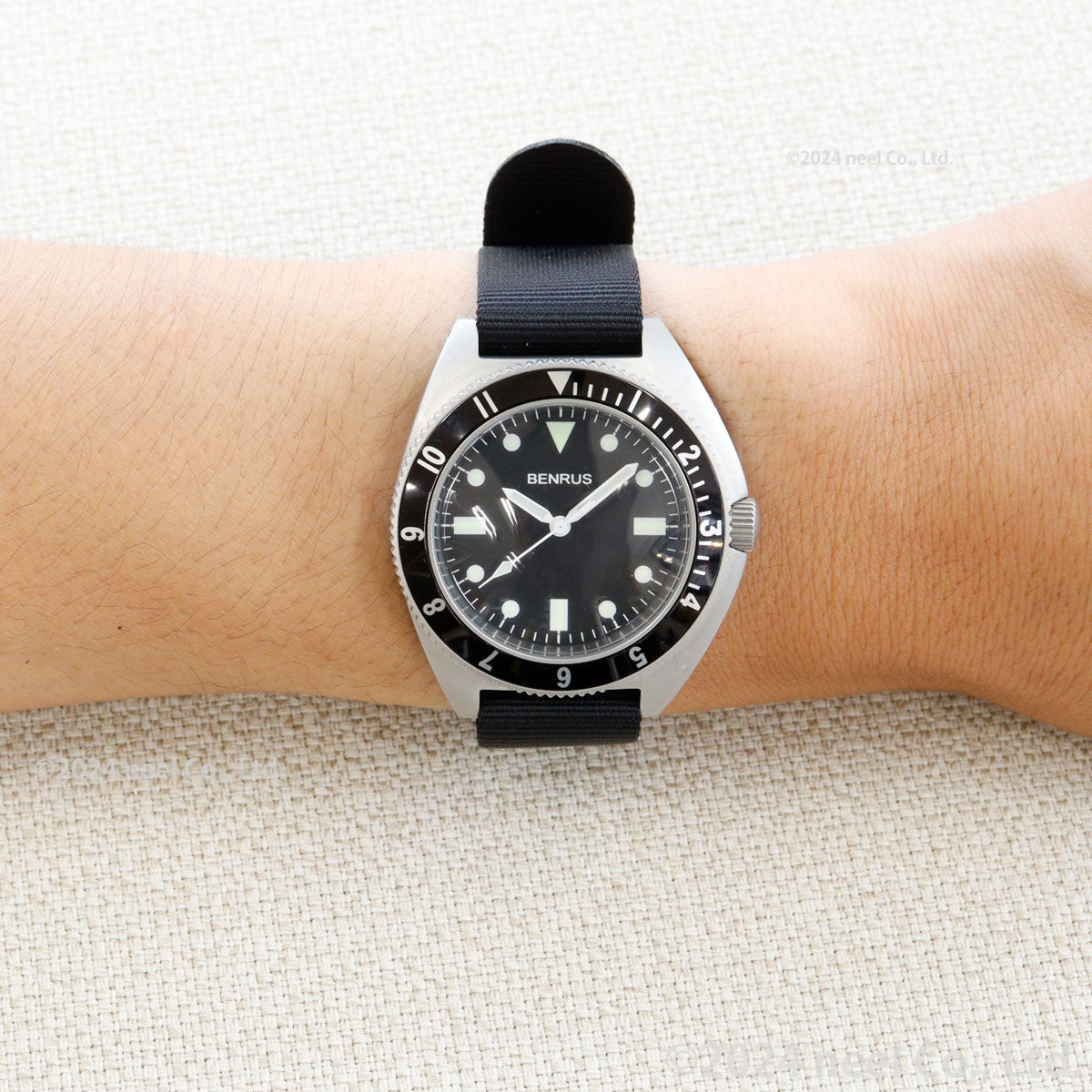 ベンラス BENRUS 腕時計 メンズ TYPE-I SILVER シルバー ミリタリーウォッチ 復刻モデル