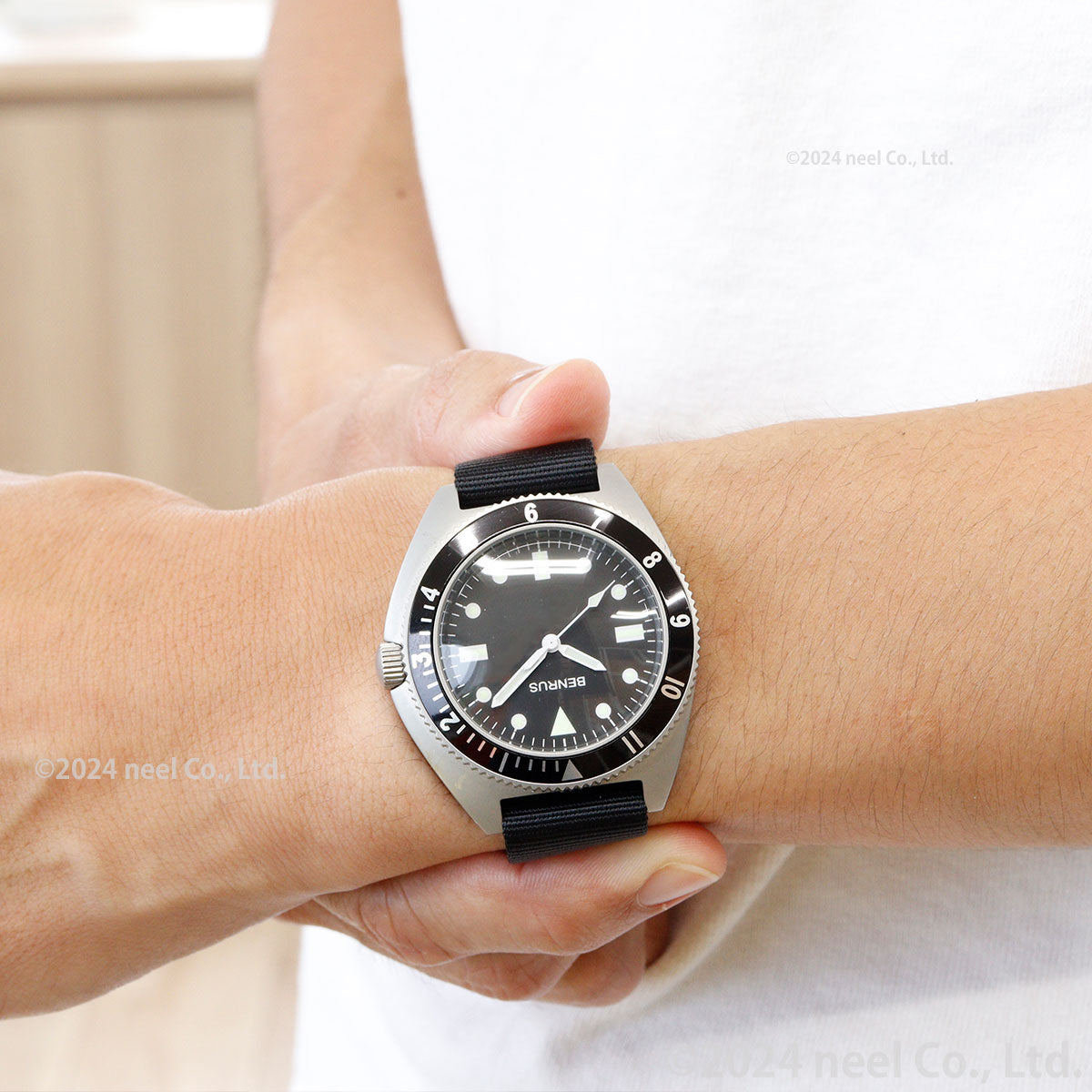 ベンラス BENRUS 腕時計 メンズ TYPE-I SILVER シルバー ミリタリーウォッチ 復刻モデル