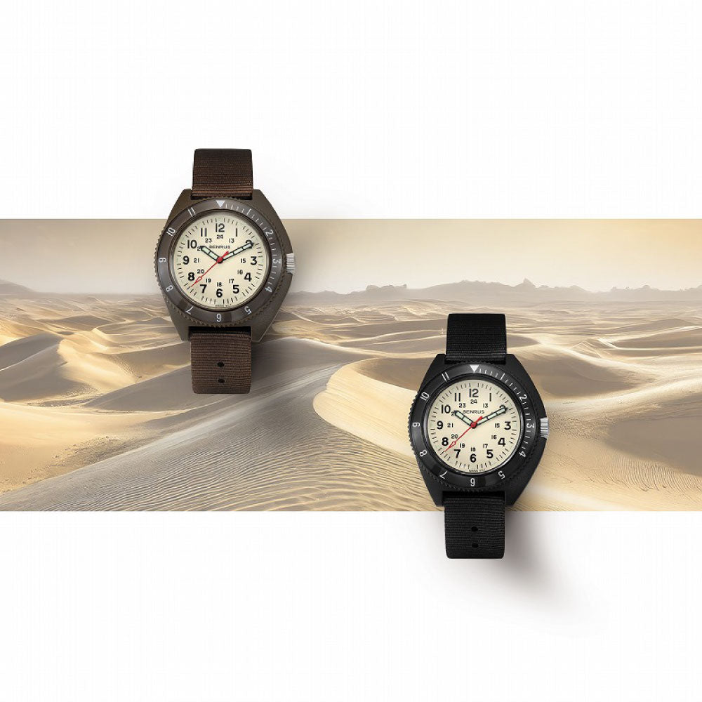 ベンラス BENRUS 限定生産モデル 腕時計 メンズ TYPE-III BK IVORY Class-A General Purpose ミリタリーウォッチ ブラック アイボリー【2025 新作】