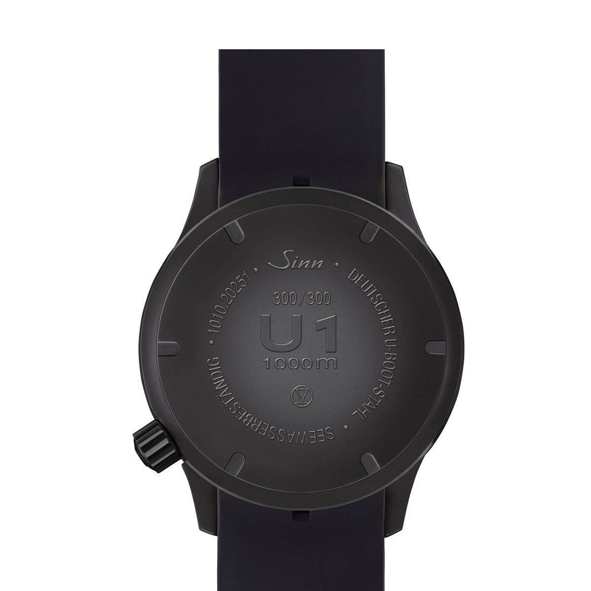 Sinn ジン U1 S L 自動巻き 世界限定300本 腕時計 メンズ Diving Watches ダイバーズウォッチ シリコンストラップ ブラック ドイツ製