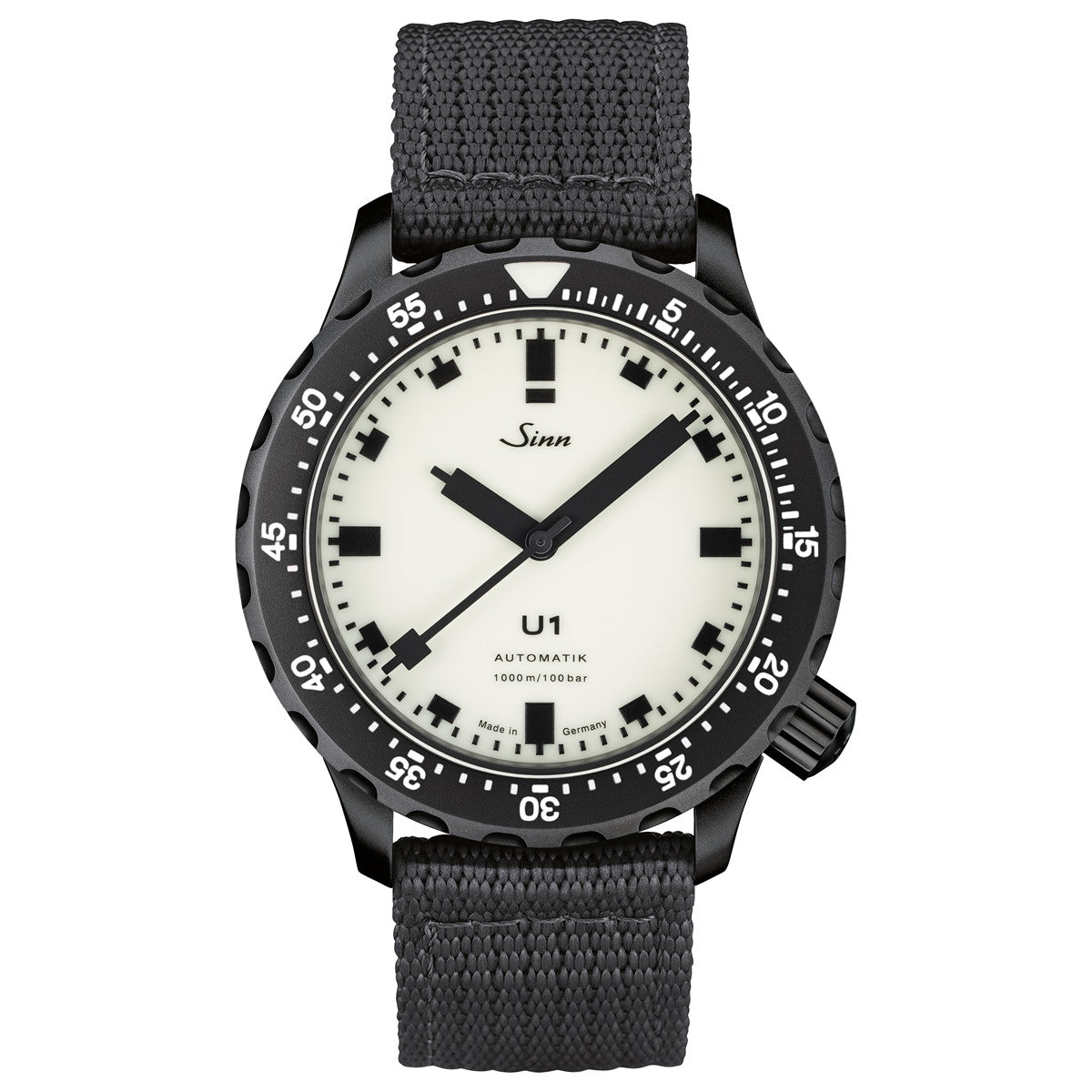 Sinn ジン U1 S L 自動巻き 世界限定300本 腕時計 メンズ Diving Watches ダイバーズウォッチ テキスタイルストラップ ブラック ドイツ製