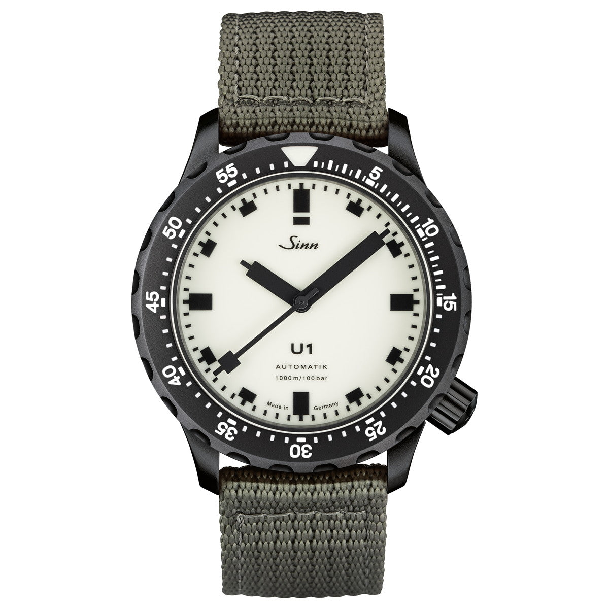 Sinn ジン U1 S L 自動巻き 世界限定300本 腕時計 メンズ Diving Watches ダイバーズウォッチ テキスタイルストラップ オリーブグレー ドイツ製
