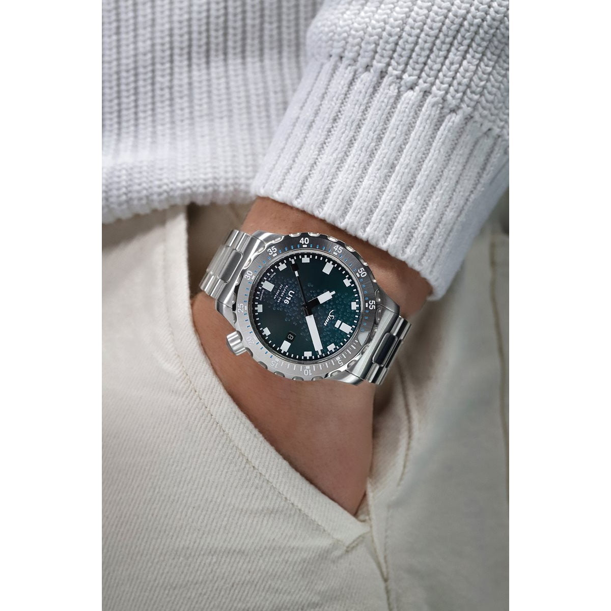 Sinn ジン U16 自動巻き 腕時計 メンズ Diving Watches ダイバーズウォッチ ステンレスバンド ドイツ製【60回分割手数料無料！】