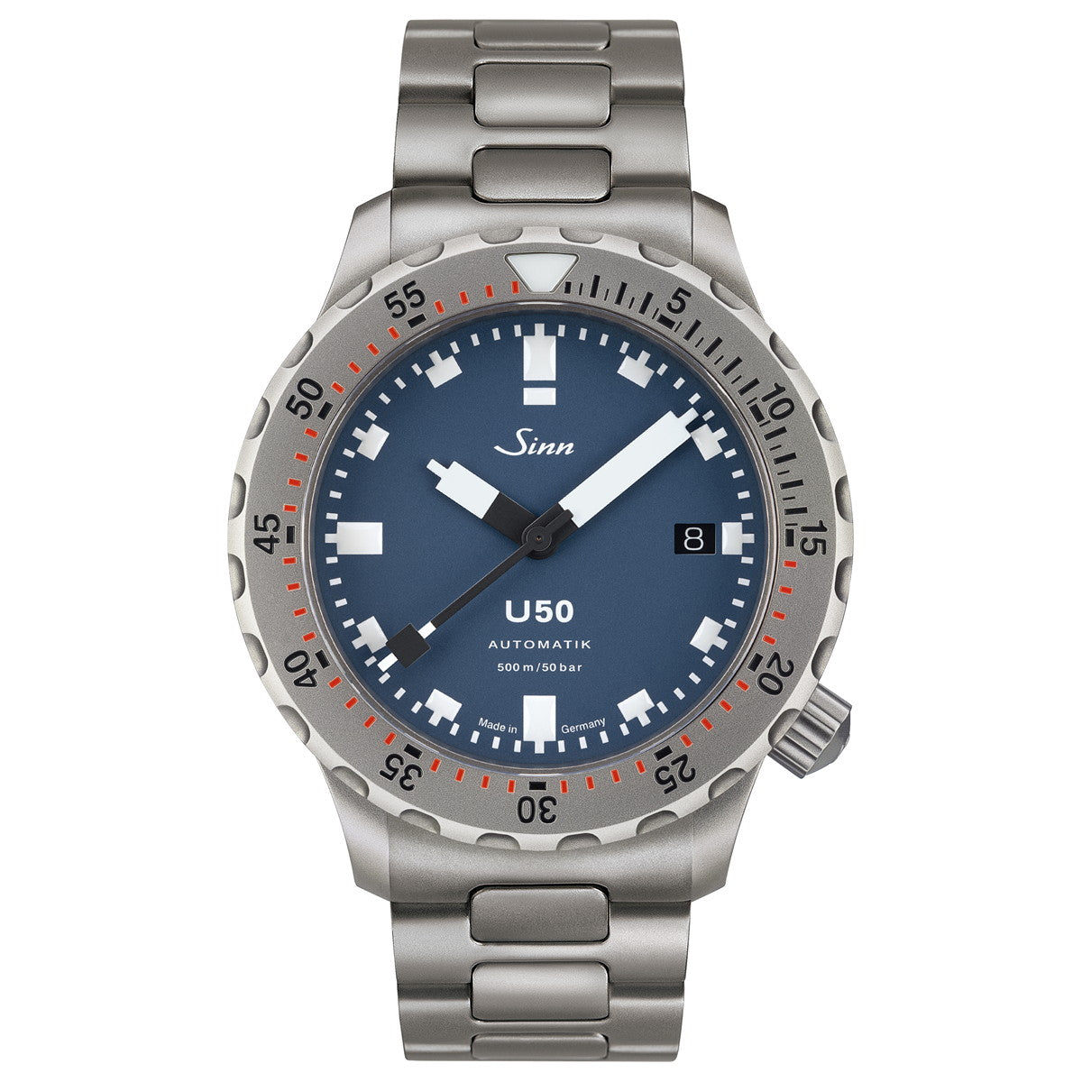 Sinn ジン U50 B 自動巻き 腕時計 メンズ Diving Watches ダイバーズウォッチ ファインアジャスト付きブレスレット ドイツ製