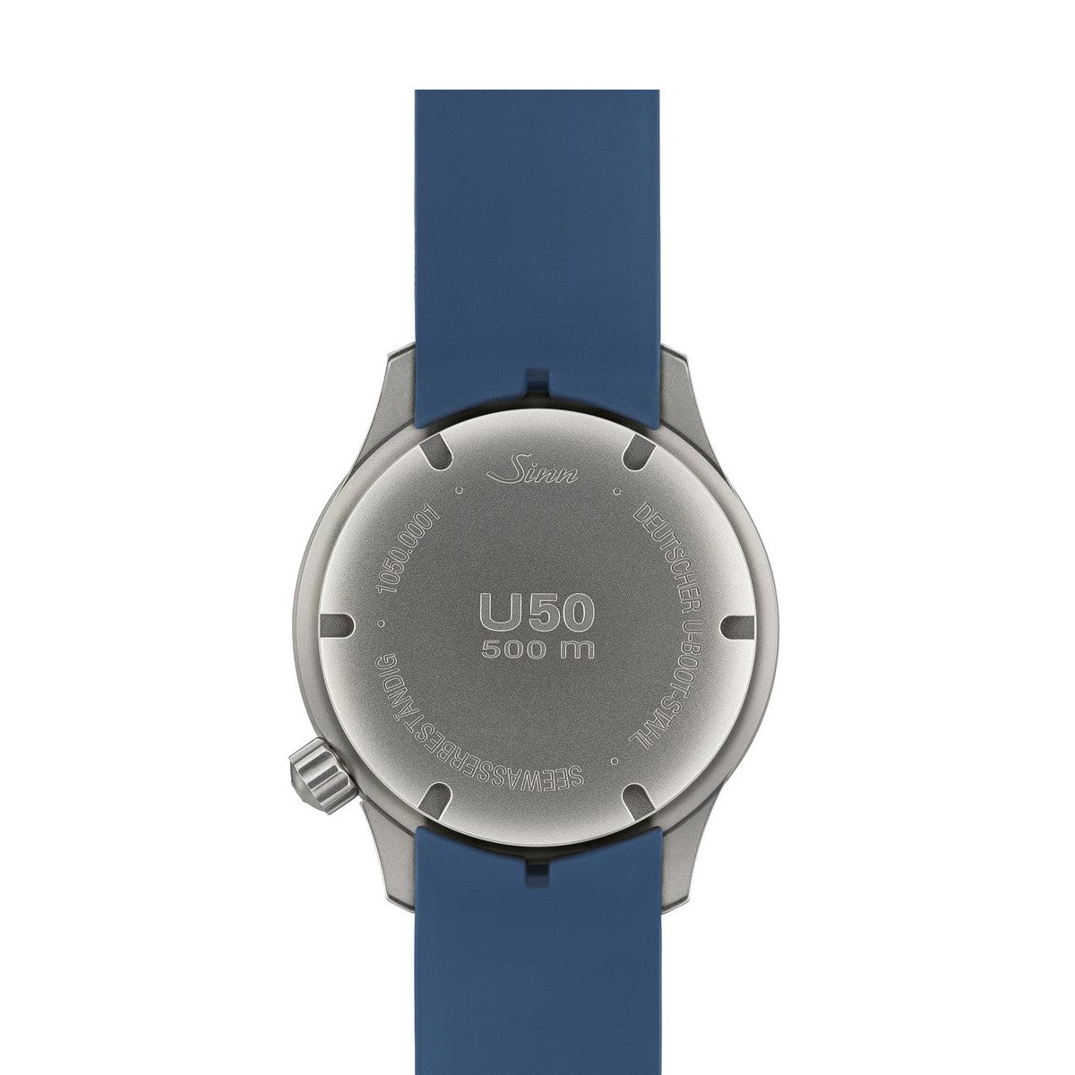 Sinn ジン U50 B 自動巻き 腕時計 メンズ Diving Watches ダイバーズウォッチ シリコンストラップ ブルー ドイツ製