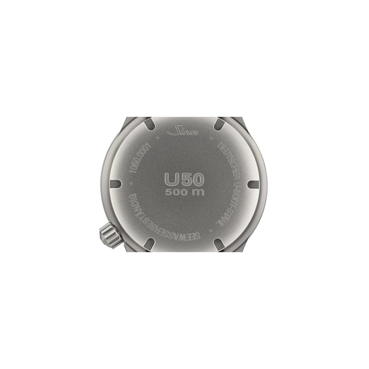 Sinn ジン U50 B 自動巻き 腕時計 メンズ Diving Watches ダイバーズウォッチ シリコンストラップ ホワイト ドイツ製