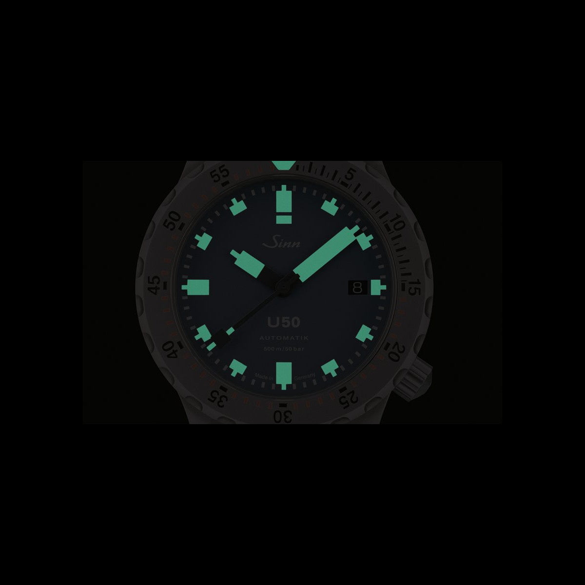 Sinn ジン U50 B 自動巻き 腕時計 メンズ Diving Watches ダイバーズウォッチ テキスタイルストラップ ブルー ドイツ製