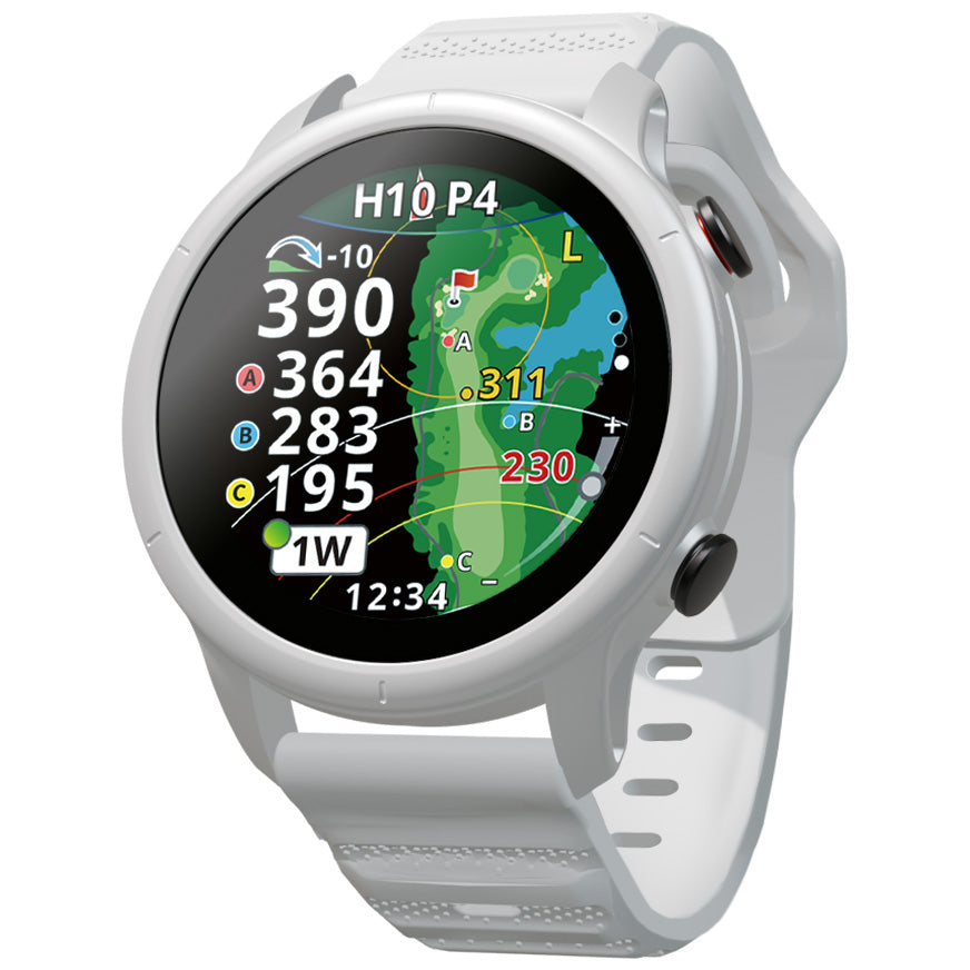 ショットナビ Shot Navi VELLIX V12 ベリックス V12 腕時計型 タッチパネル ゴルフ ナビ GPS 距離測定器 距離計測器 ホワイト【2026 新作】【60回分割手数料無料！】